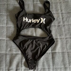 Hurley Women's Black Cutout Swimsuit